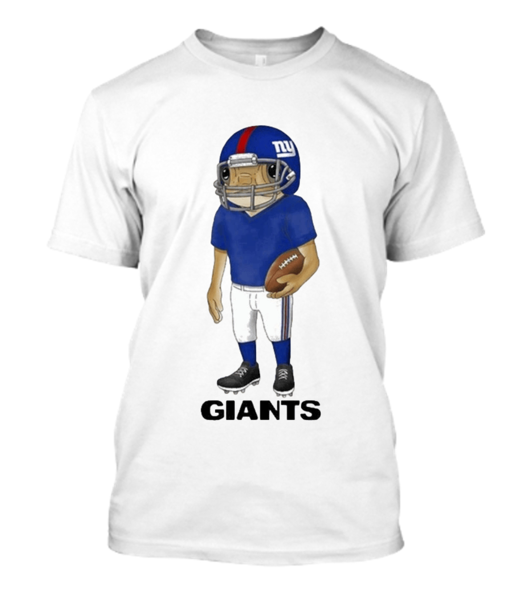 Bad Bunny New York Giants Football Character Concho Helmet Giants T-Shirt