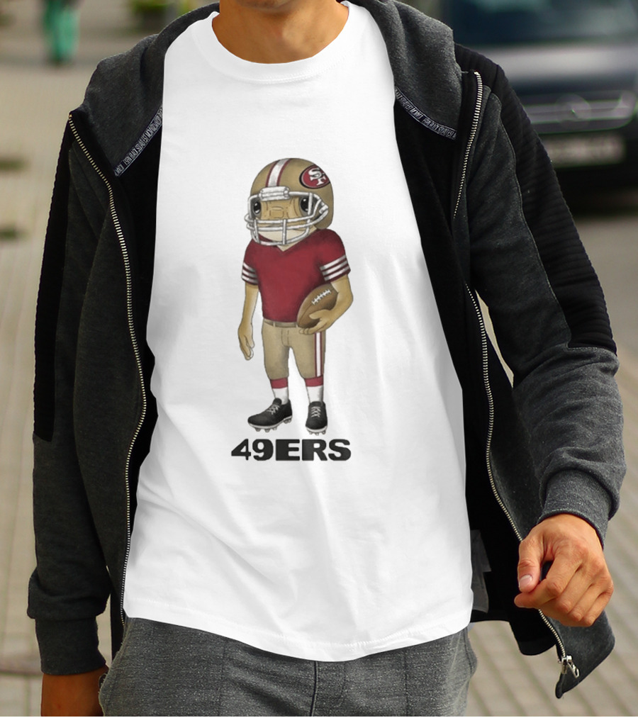 Bad Bunny San Francisco 49ers Football Helmet T-Shirt