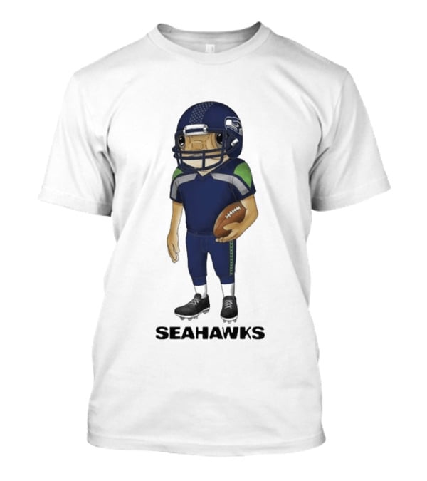 Bad Bunny Seattle Seahawks Concho Helmet Seahawks Football Player T-Shirt
