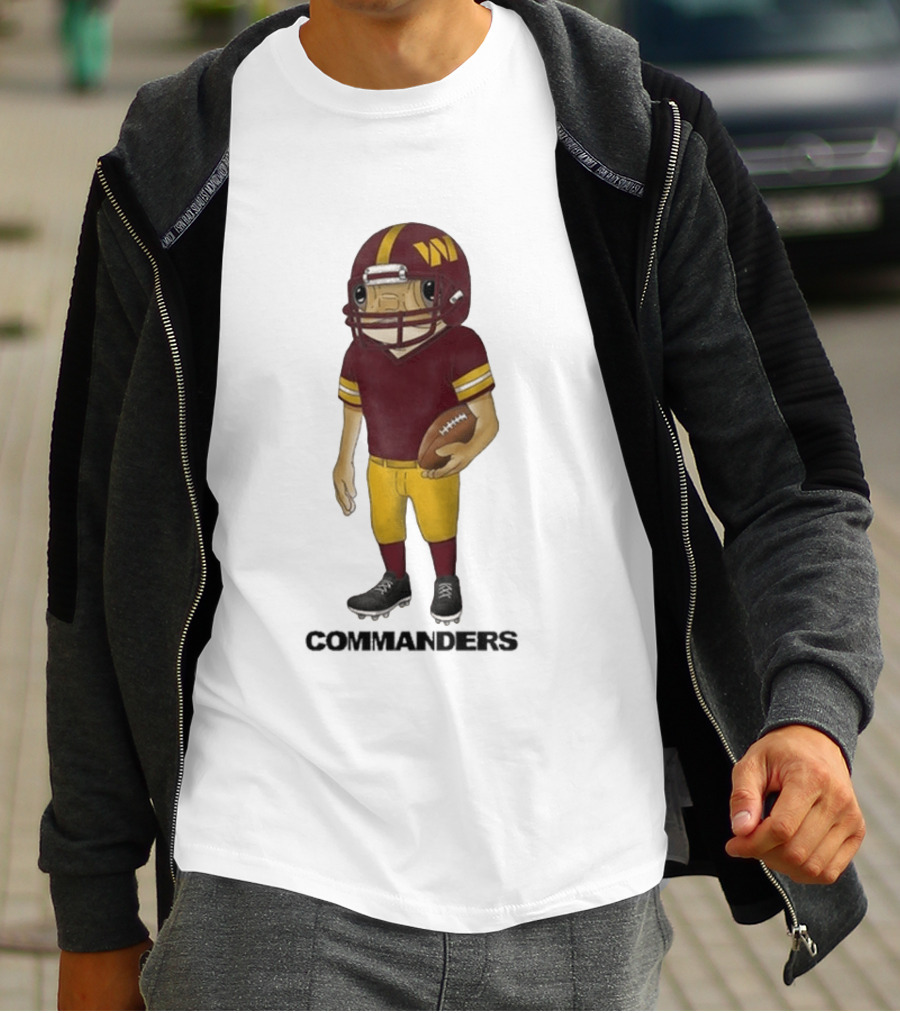 Bad Bunny Commanders Football Helmet T-Shirt