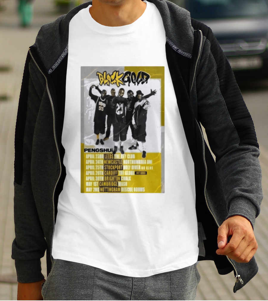 Blackgold Tour 2026 Leeds Newcastle Stockport Cardiff Brighton Cambridge Nottingham Pengshui T-Shirt