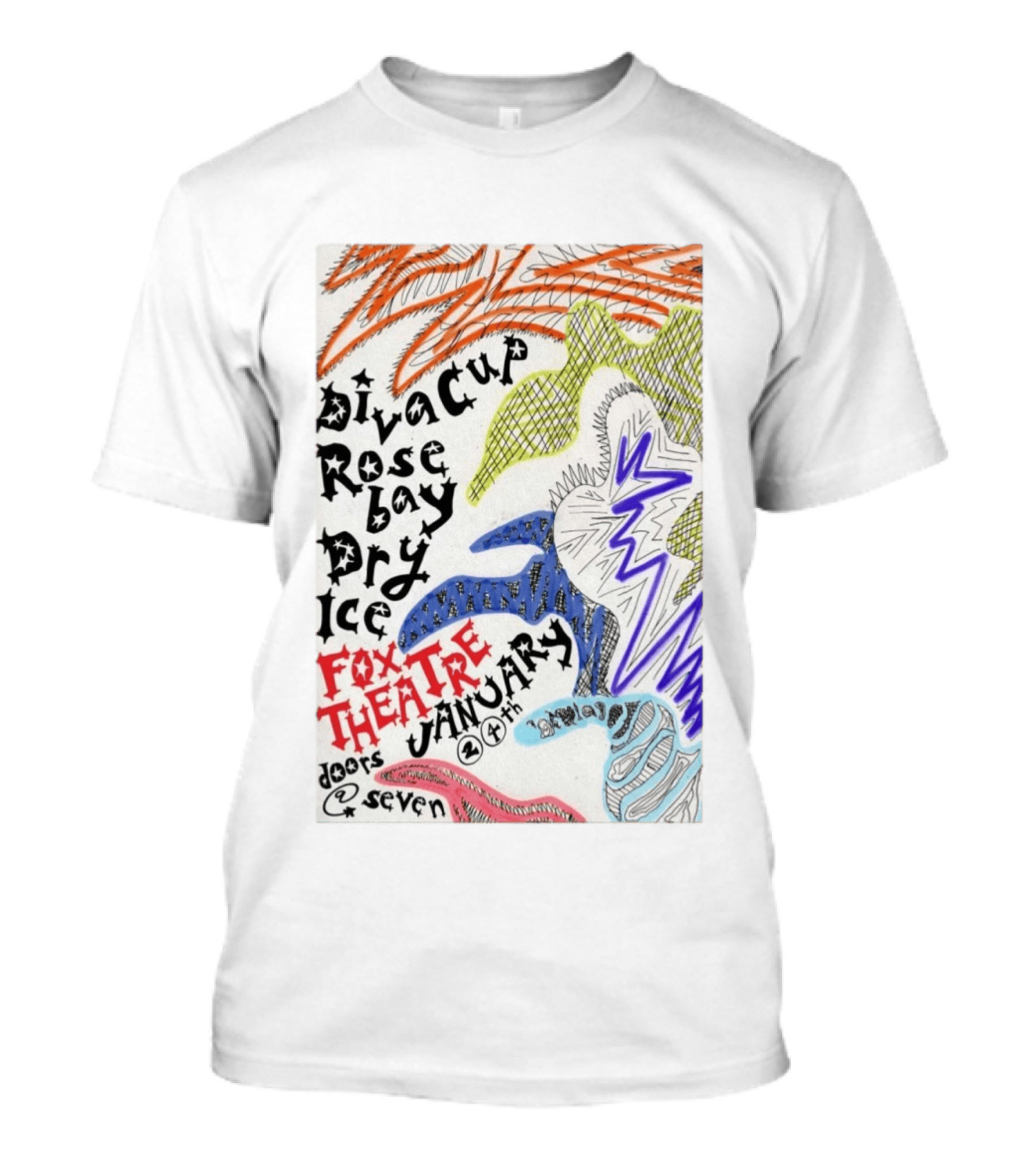 Diva Cup Rosebay Dry Ice Fox Theatre January 24th Boulder CO Doors At Seven T-Shirt