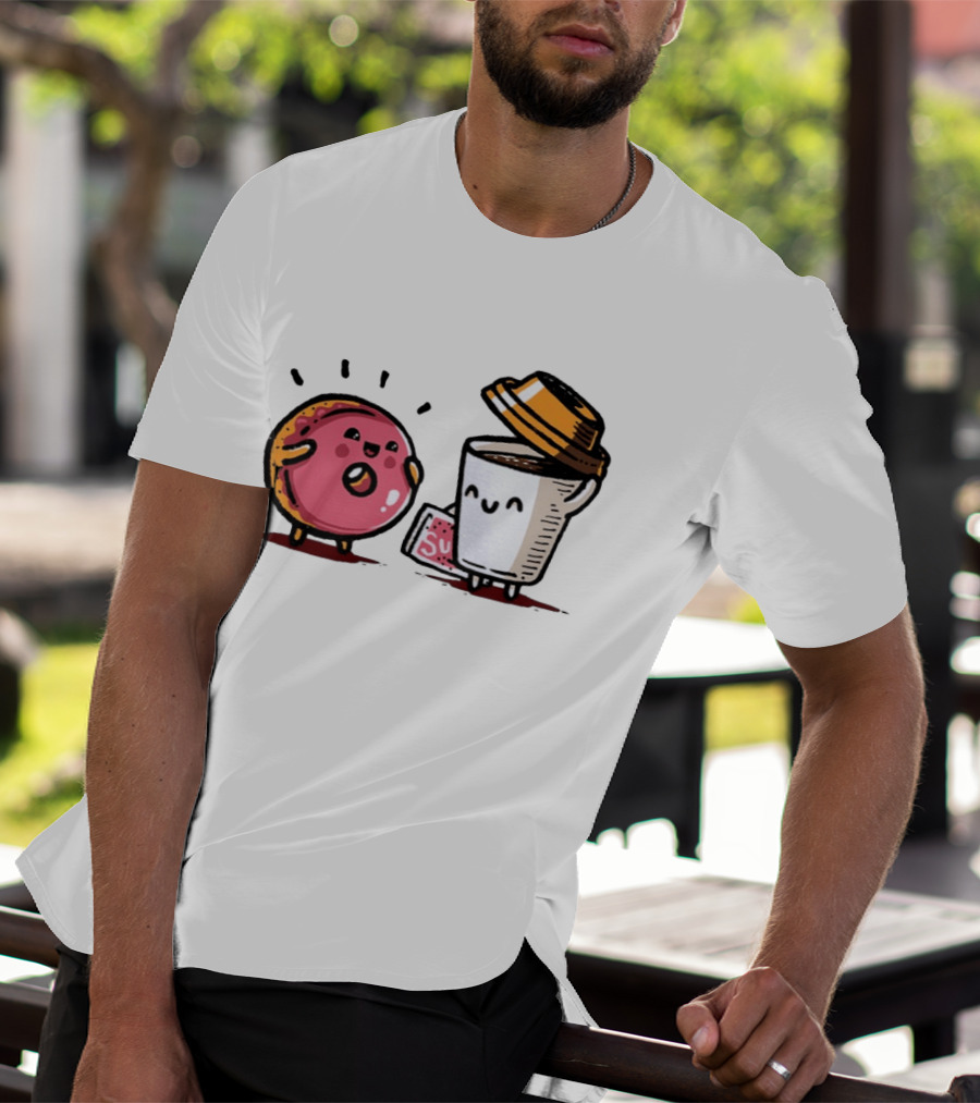 Donut And Coffee A Match Made In Heaven You Donut Know How Much I Love You T-Shirt