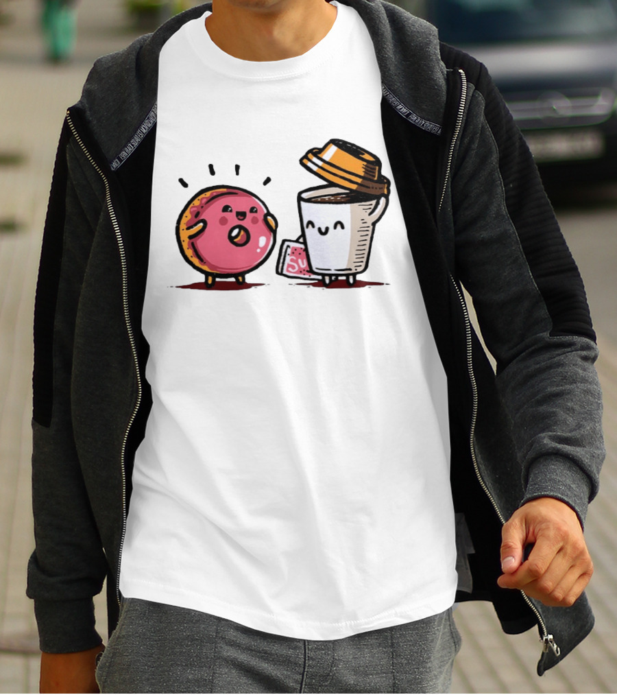 Donut And Coffee A Match Made In Heaven You Donut Know How Much I Love You T-Shirt