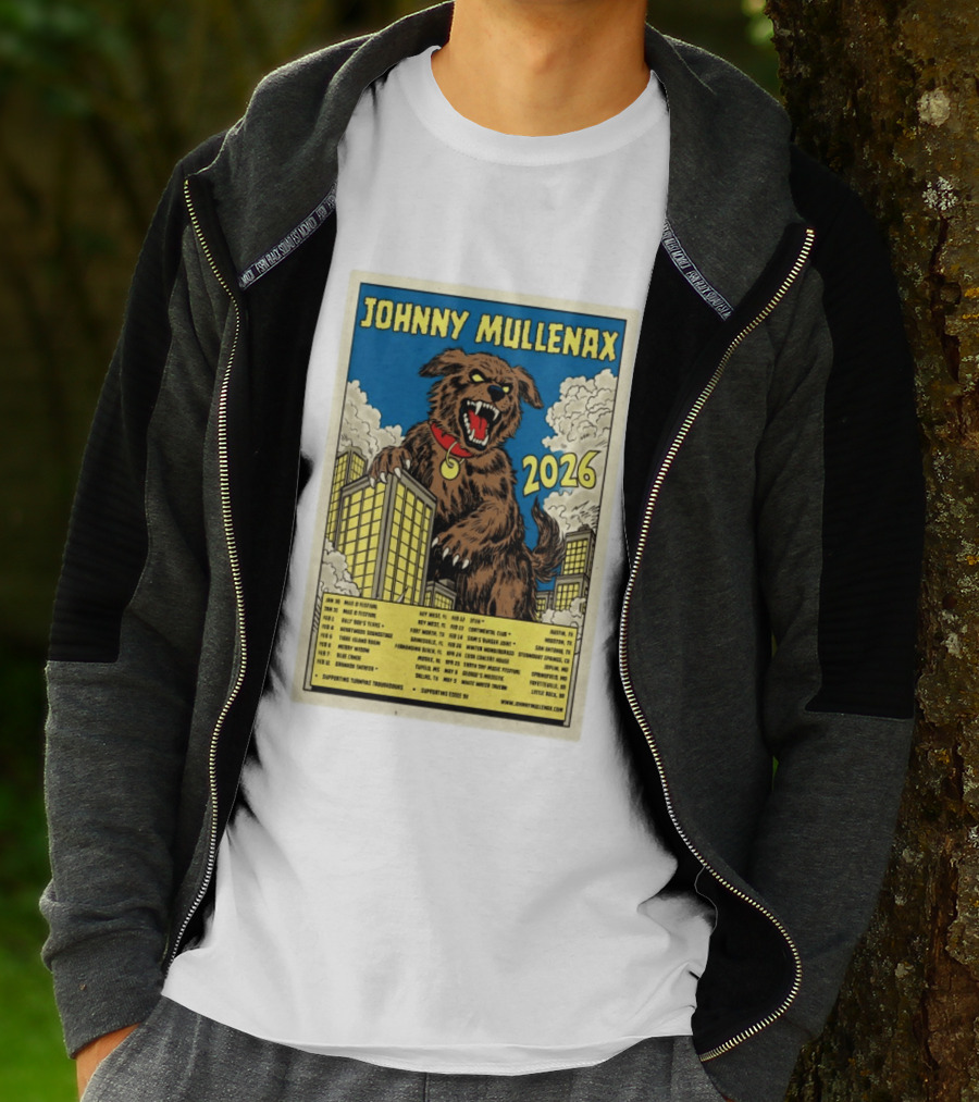 Johnny Mullenax 2026 Tour Monster Austin Key West Houston Jacksonville San Diego Savannah Springfield Sutton T-Shirt