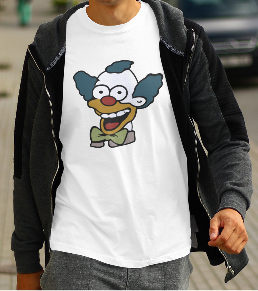 Krusty The Clown Smiling Face Cartoon T-Shirt