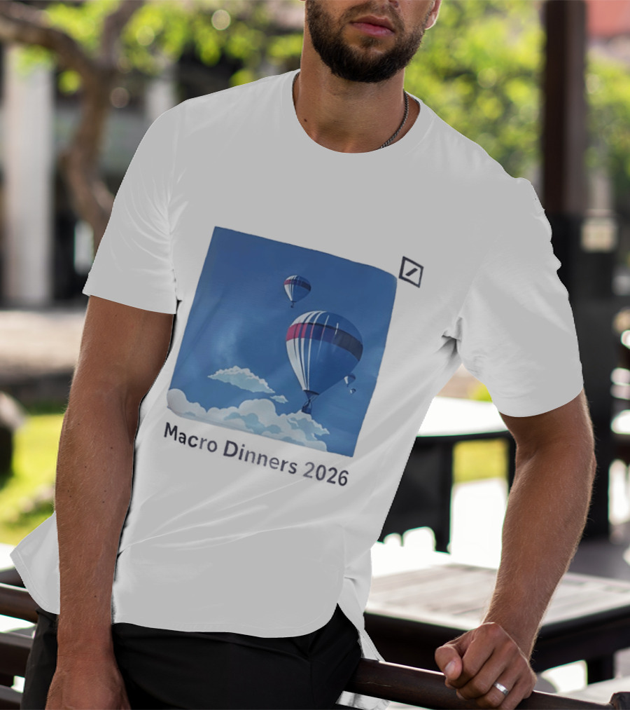 Macro Dinners 2026 Blue Sky Hot Air Balloons T-Shirt