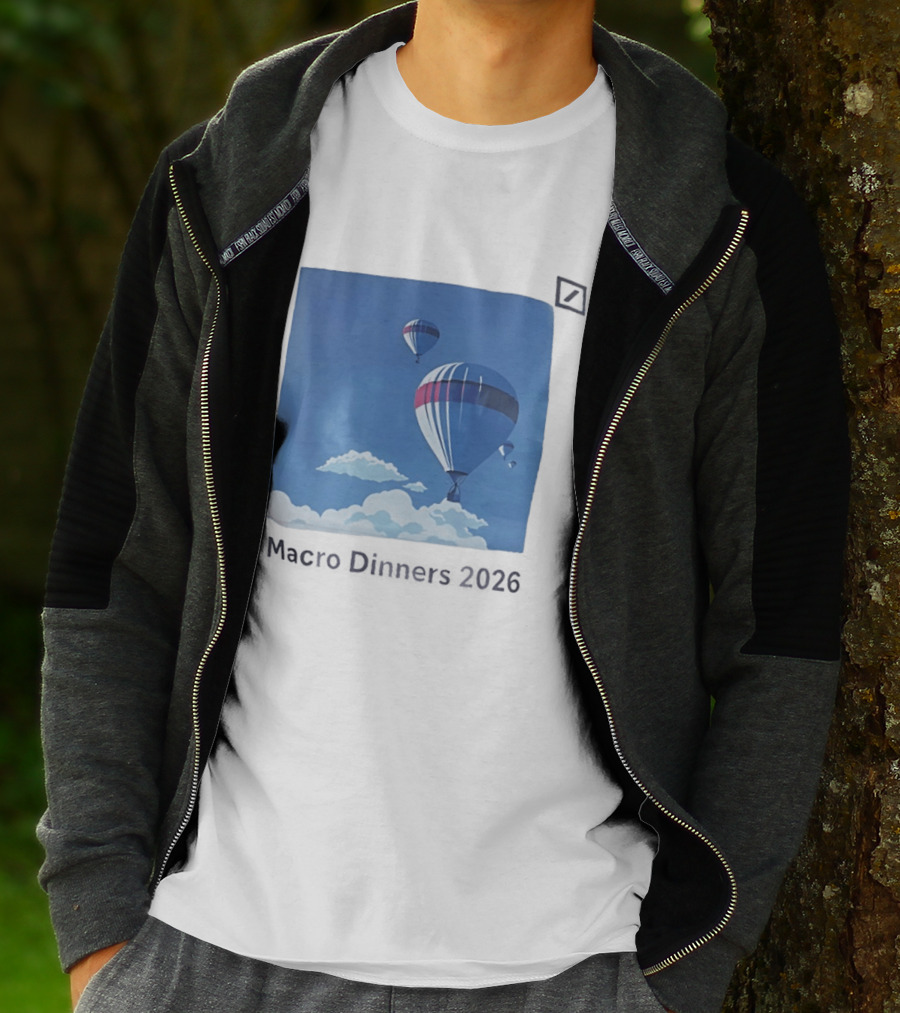 Macro Dinners 2026 Blue Sky Hot Air Balloons T-Shirt