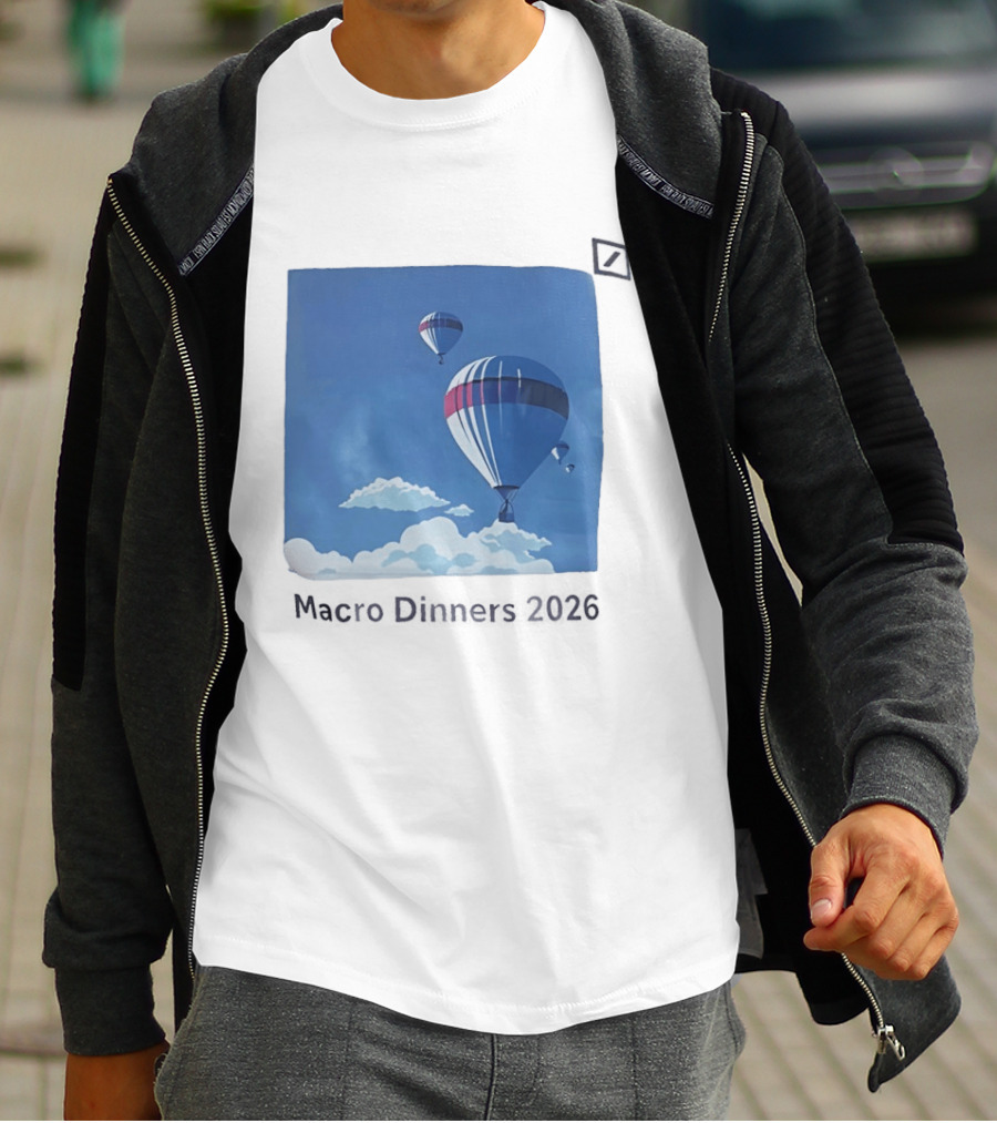 Macro Dinners 2026 Blue Sky Hot Air Balloons T-Shirt