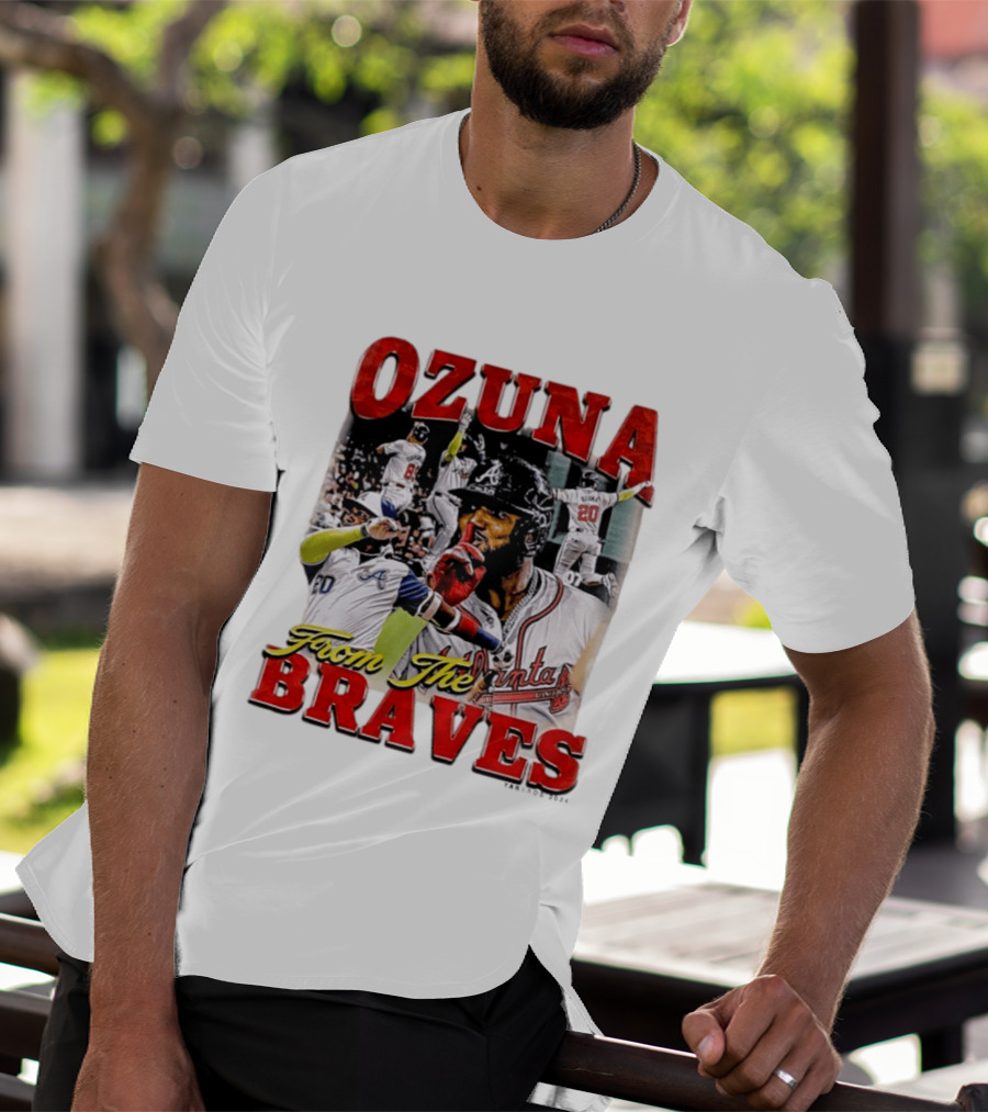 Ozuna Atlanta Braves 20 Baseball Celebration T-Shirt