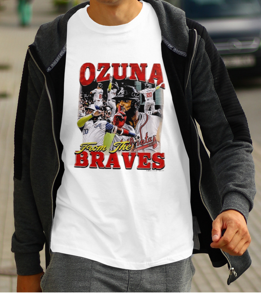 Ozuna Atlanta Braves 20 Baseball Celebration T-Shirt