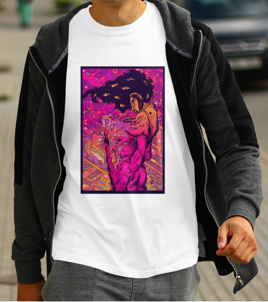 Third Eye Samurai Not All Who Wander Are Lost But I Am Psychedelic Fantasy Scene T-Shirt