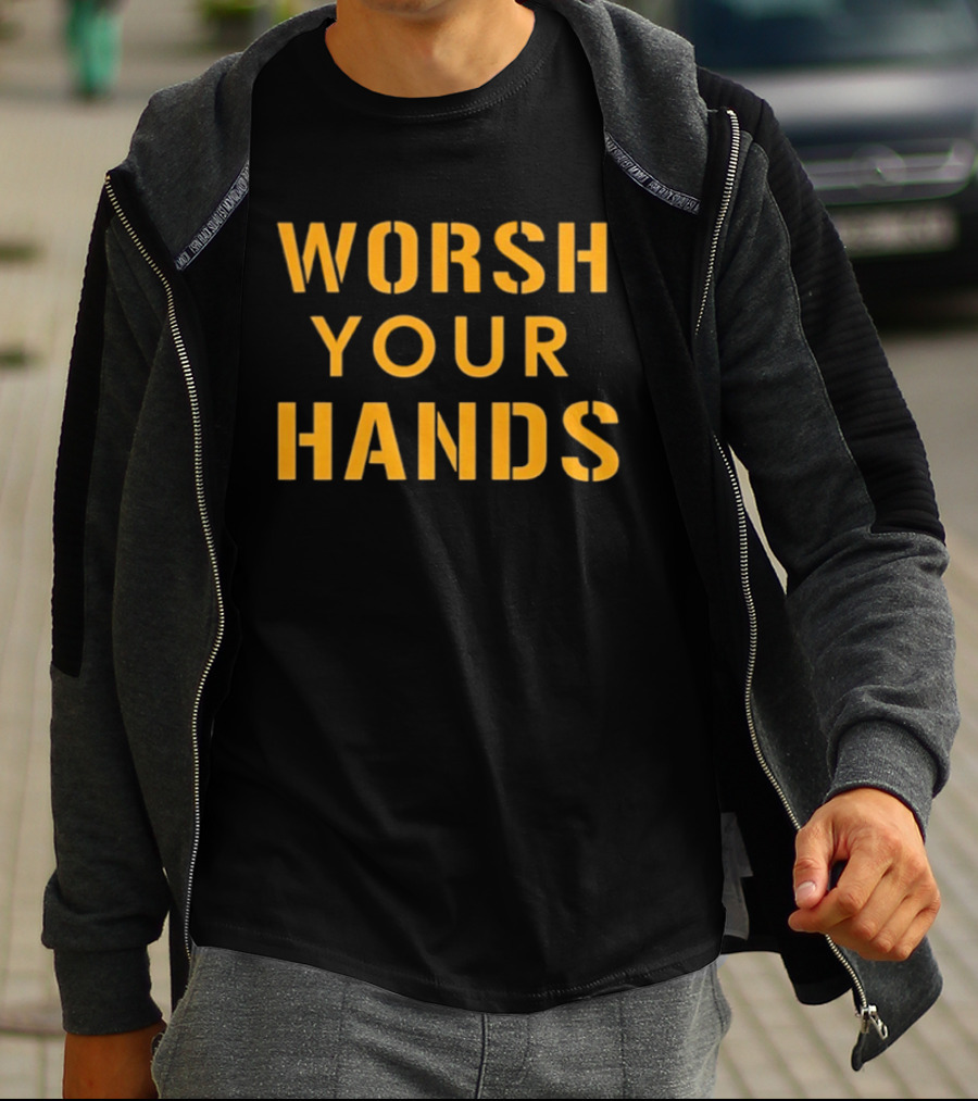 Worsh Your Hands Pittsburgh Phrase T-Shirt