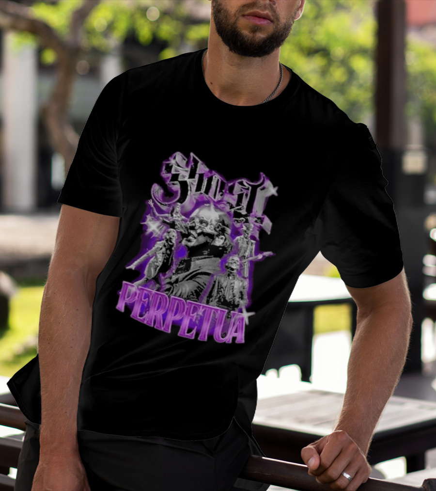 Ghost Perpetua 2026 Band Members Purple Goth Aesthetic T-Shirt