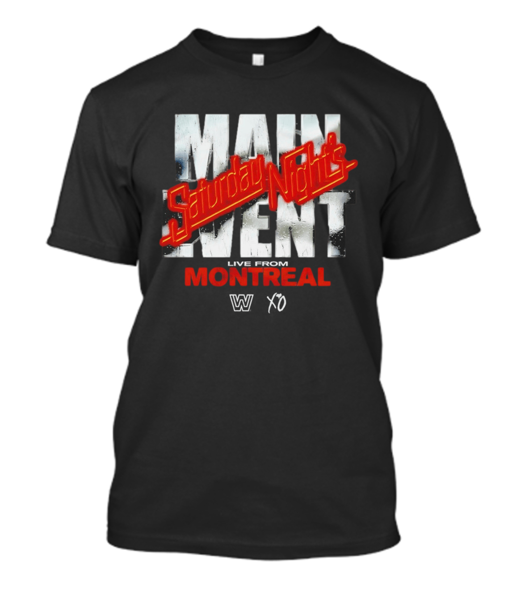 Saturday Night's Main Event Montreal WWE X The Weeknd T-Shirt