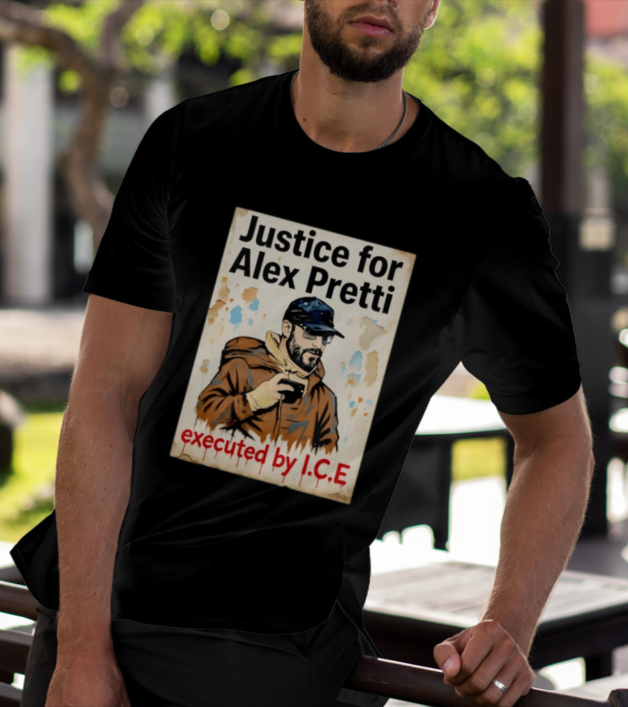 Justice For Alex Pretti Executed By ICE Visual T-Shirt
