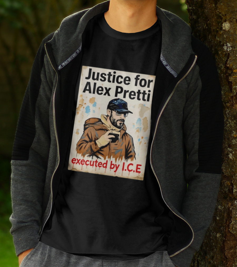 Justice For Alex Pretti Executed By ICE Visual T-Shirt