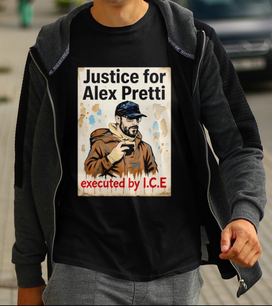 Justice For Alex Pretti Executed By ICE Visual T-Shirt