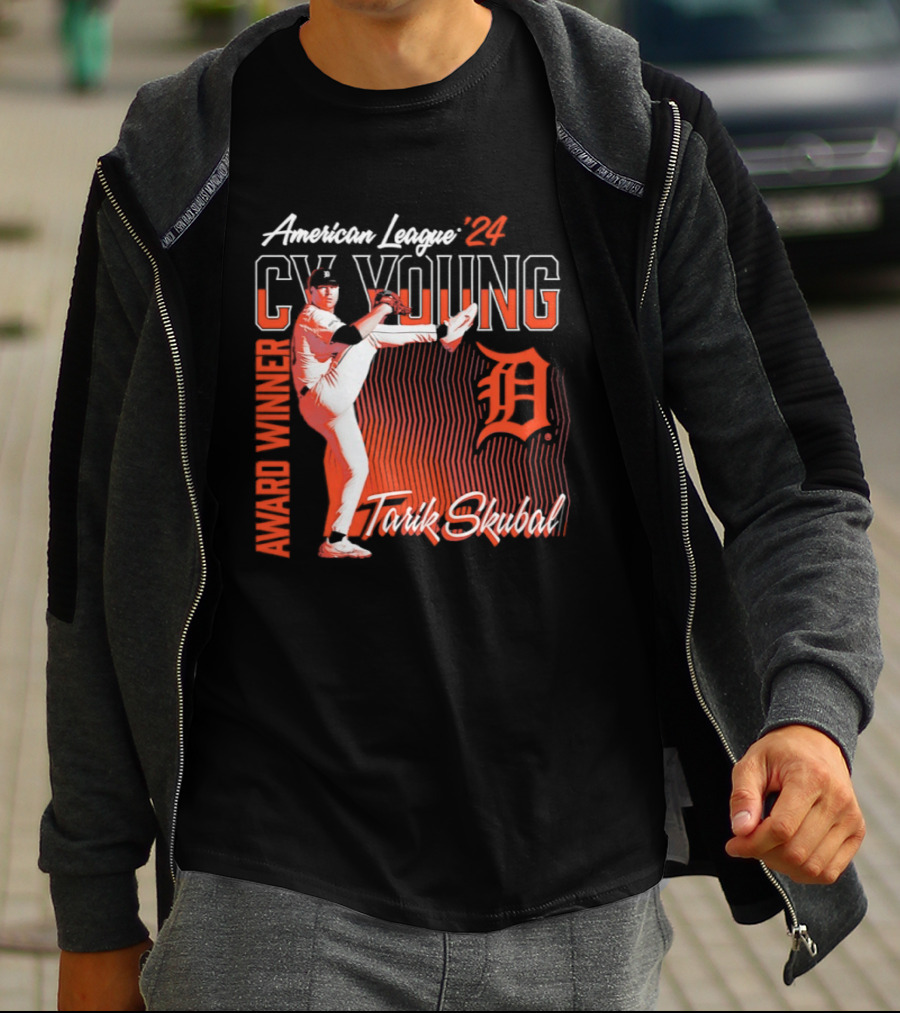 American League Cy Young Tarik Skubal Detroit Tigers Winner T-Shirt