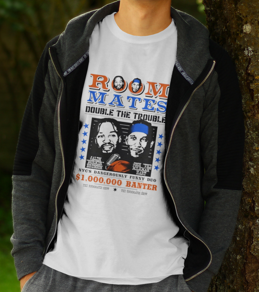 ROOMMATES Double The Trouble New York Knicks Dynamic Duo Million Dollar Hustle T-Shirt