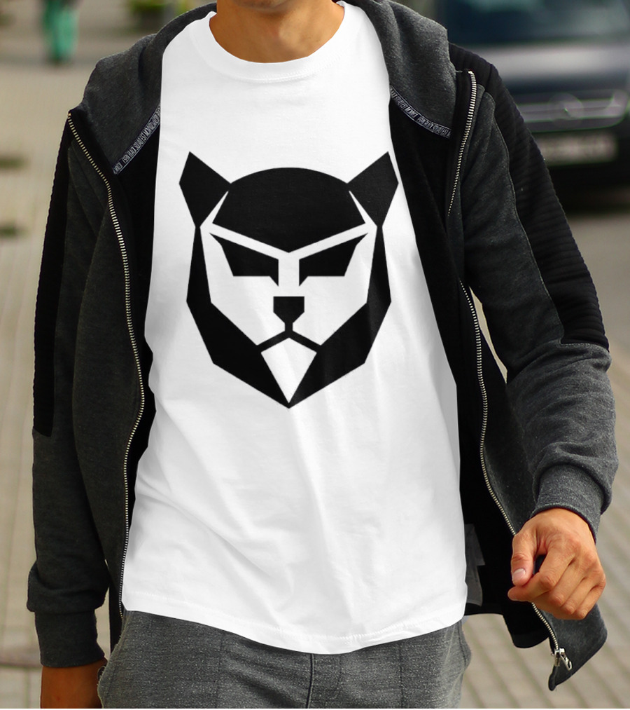 Panther Mask Baseball Geometric T-Shirt