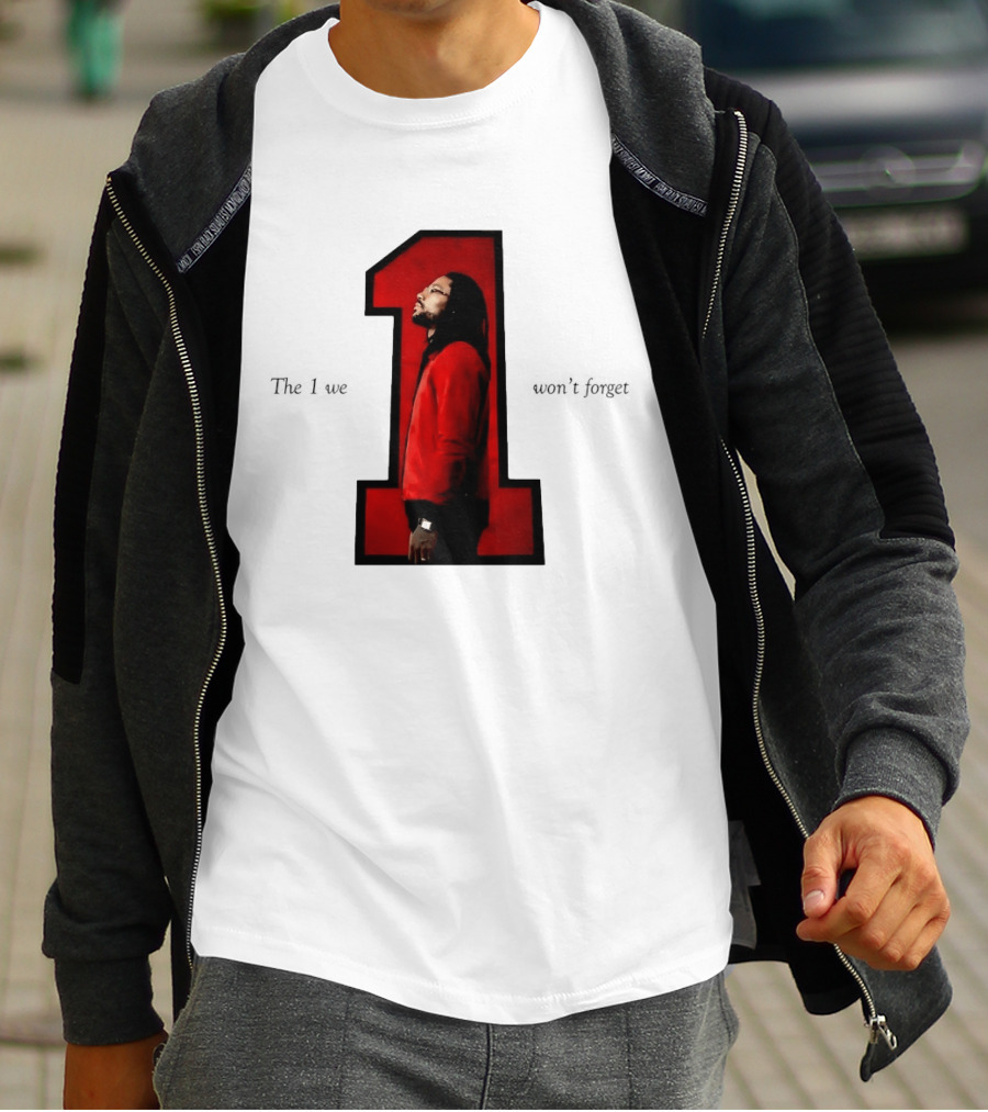 Derrick Rose The 1 We Won't Forget Iconic Red Jacket Legend T-Shirt