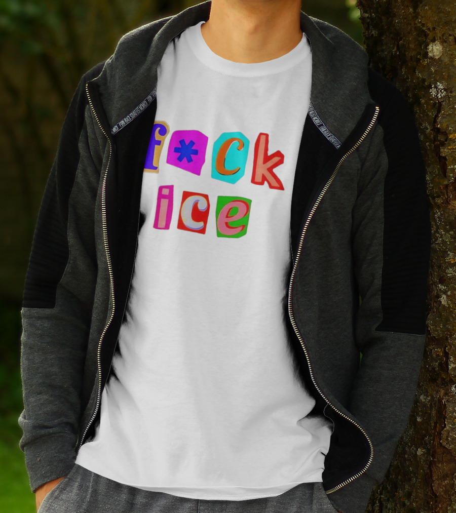 F*ck Ice Colorful Letters T-Shirt