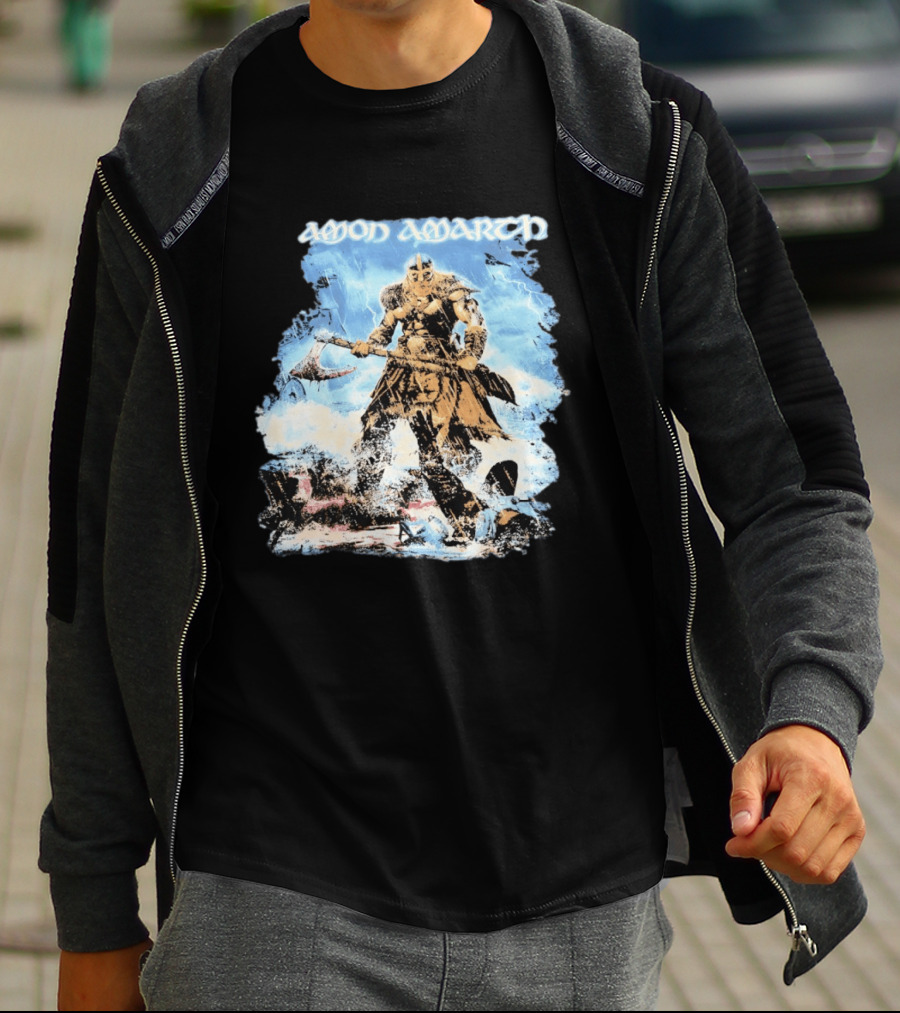 Amon Amarth Jomsviking Warrior With Axe T-Shirt
