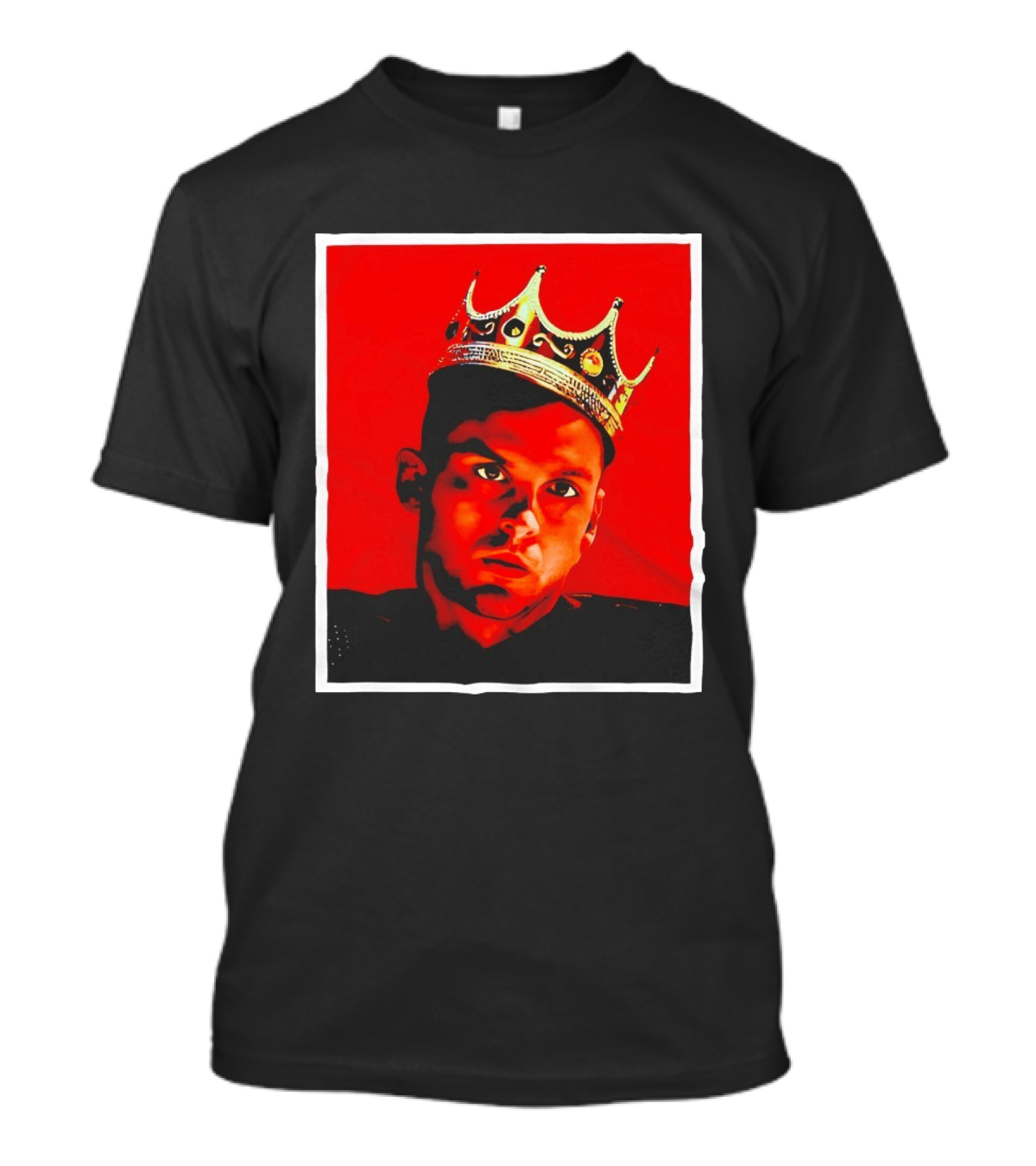 Anuel AA SoroKING Crown Portrait Red T-Shirt