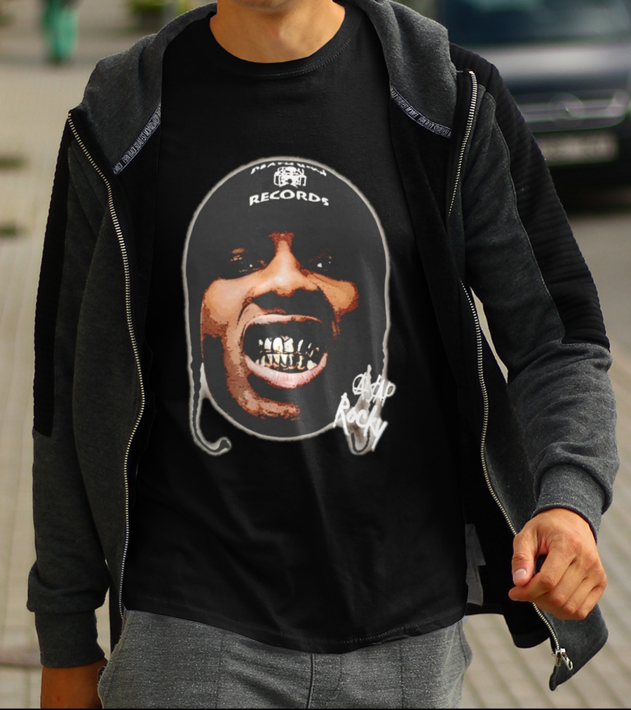 ASAP Rocky Rapper Big Face Harlem Records T-Shirt