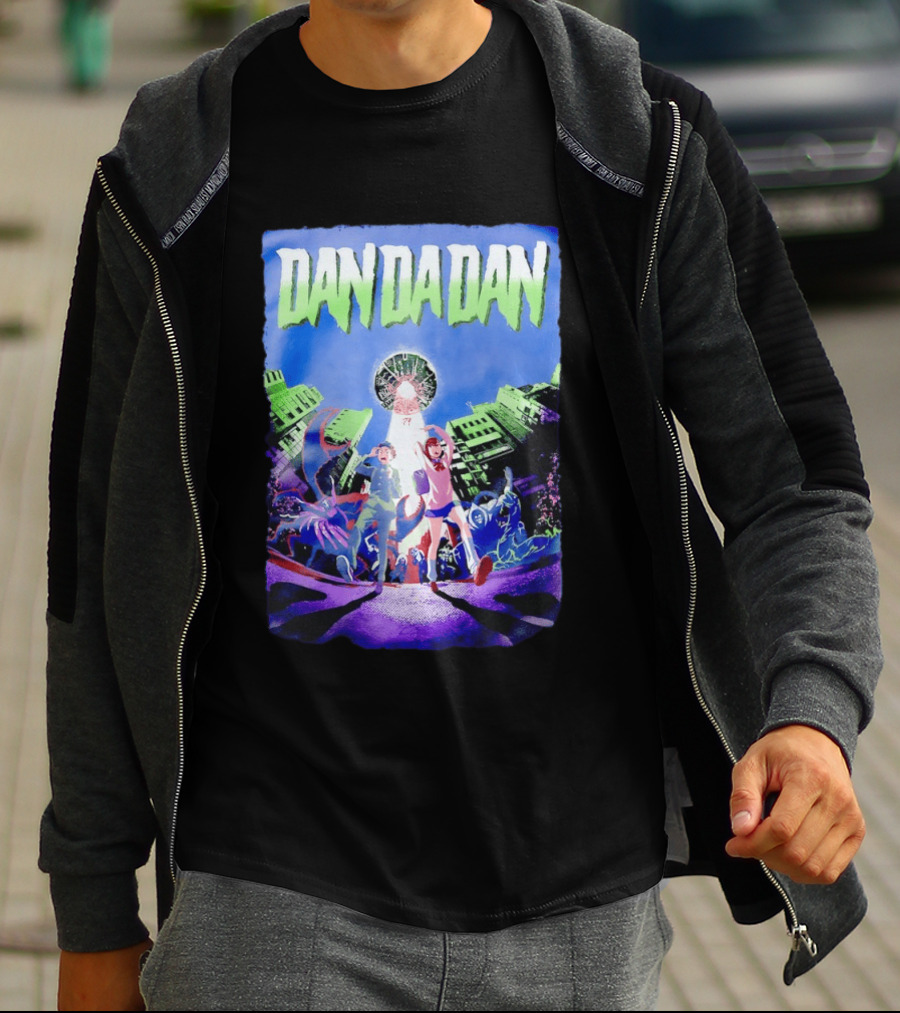 Dan Da Dan Momo Ayase Ken Takakura Manga Characters Urban Adventure T-Shirt