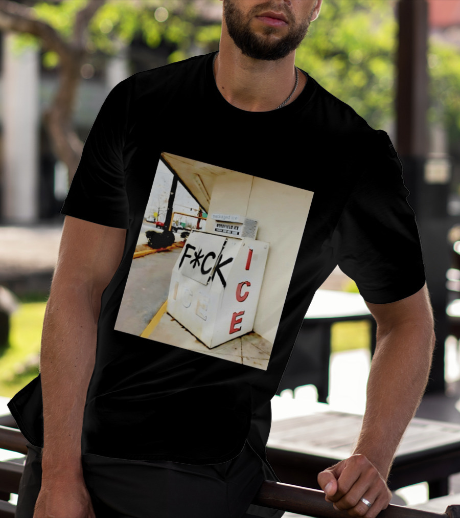 F*ck ICE Abolish ICE Message On Ice Bin T-Shirt