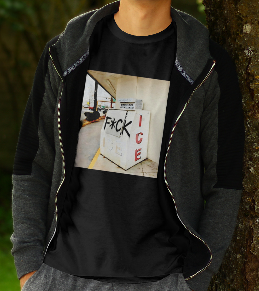 F*ck ICE Abolish ICE Message On Ice Bin T-Shirt