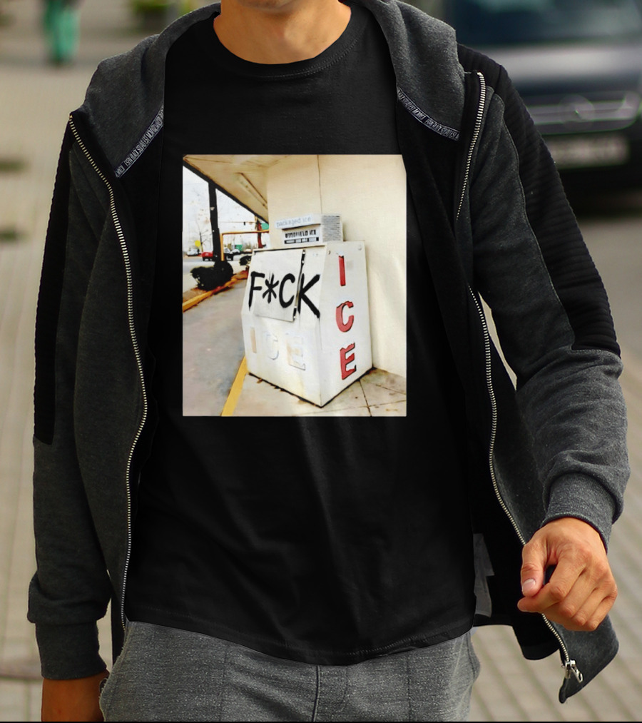 F*ck ICE Abolish ICE Message On Ice Bin T-Shirt