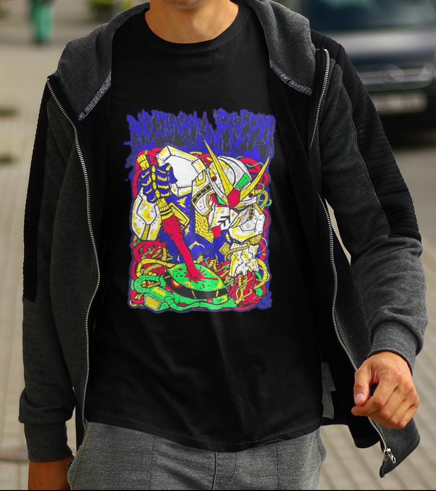 Gundam Mobile Suit Neon Graffiti T-Shirt