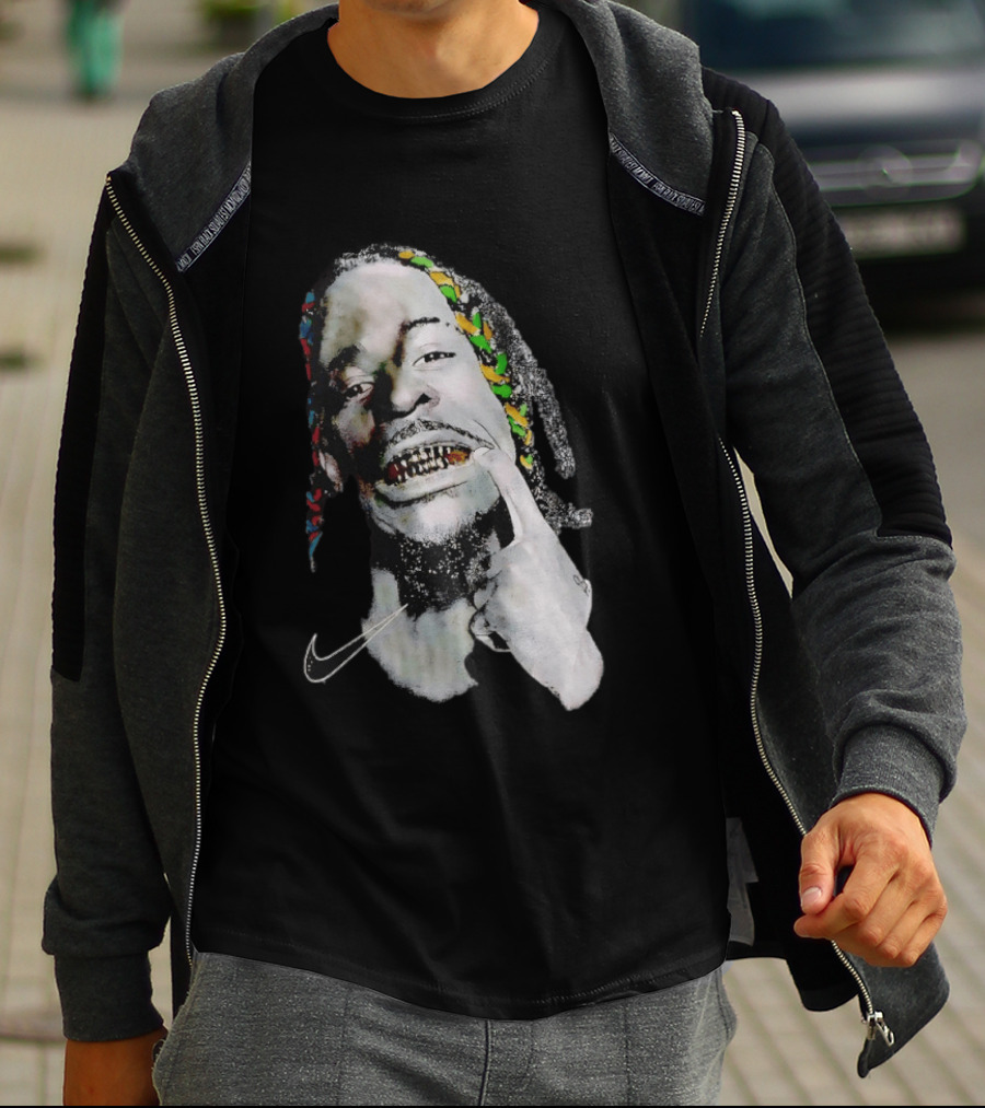 Ja Morant Max90 Nike Iconic Grills And Colorful Braids T-Shirt