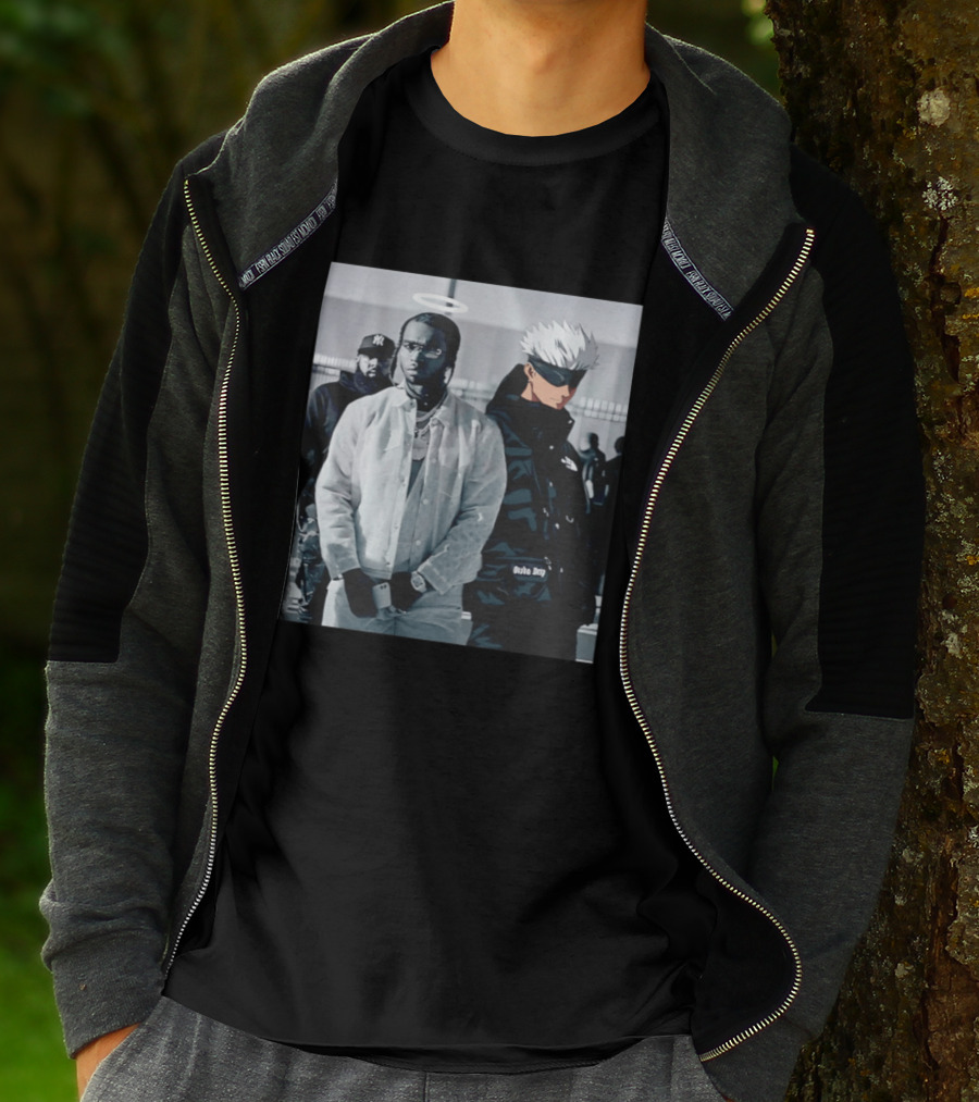 Jujutsu Kaisen Gojo Satoru Pop Smoke Collaboration T-Shirt