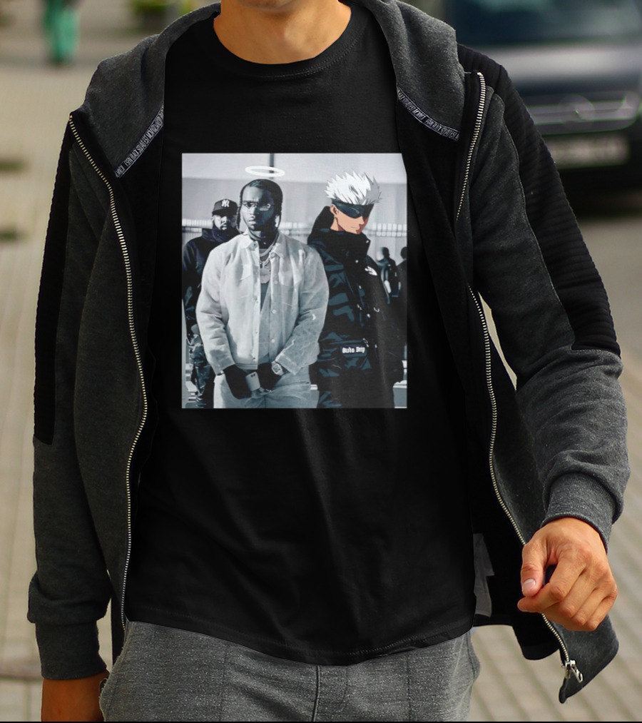 Jujutsu Kaisen Gojo Satoru Pop Smoke Collaboration T-Shirt