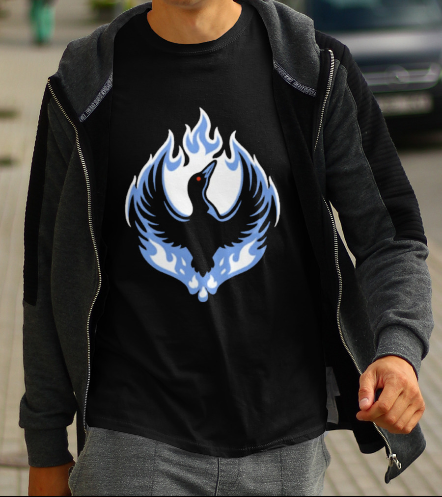 Minnesota Rebel Loon Blue Firebird T-Shirt