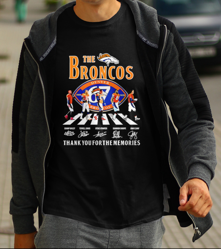 The Broncos Denver 87 Players Thank You For The Memories T-Shirt
