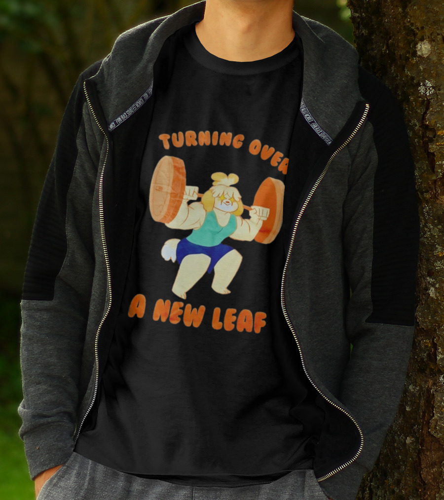 Turning Over A New Leaf Isabel Lifting Weights T-Shirt