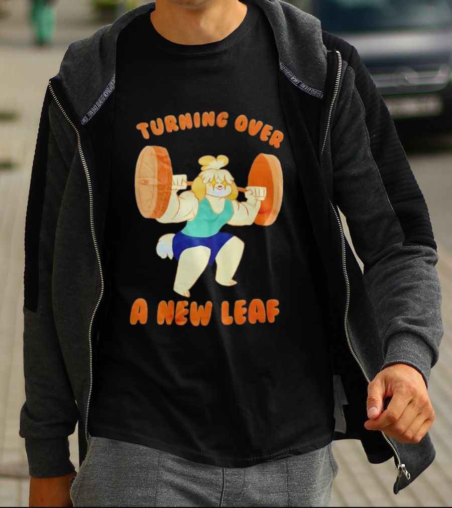 Turning Over A New Leaf Isabel Lifting Weights T-Shirt
