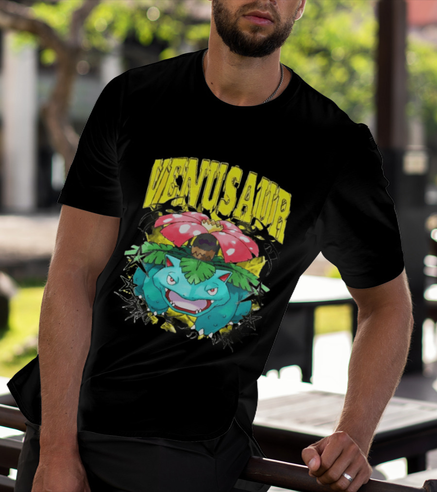 Venusaur Grass Poison Type Pokemon Anime T-Shirt