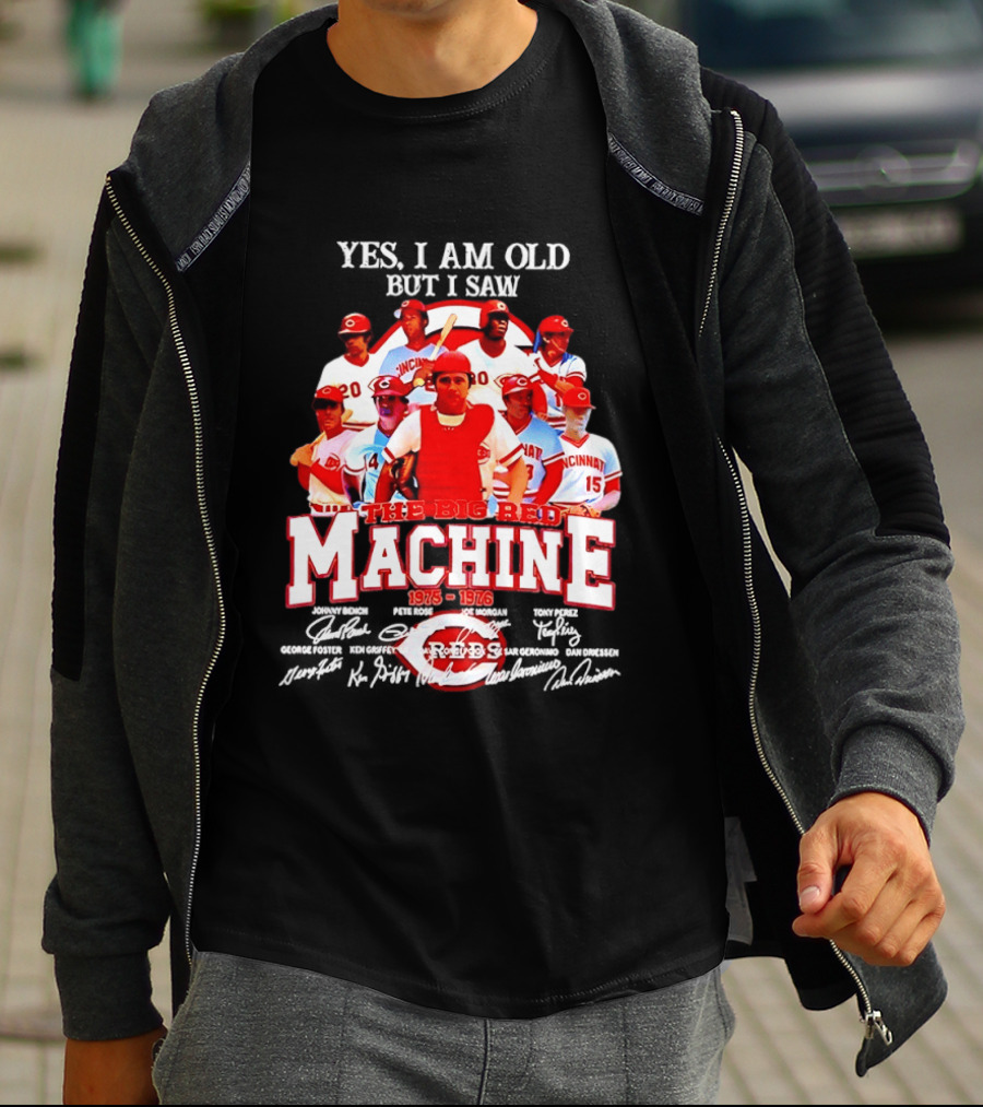 Cincinnati Reds Legendary Players The Big Red Machine 1975 To 1976 T-Shirt