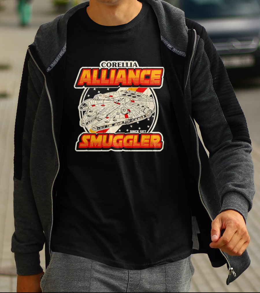 Corellia Alliance S Gler Since 1977 Star Wars Millennium Falcon T-Shirt