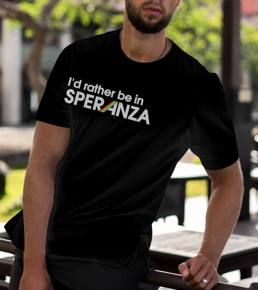 I'd Rather Be In Speranza With ARC Raiders Rainbow T-Shirt