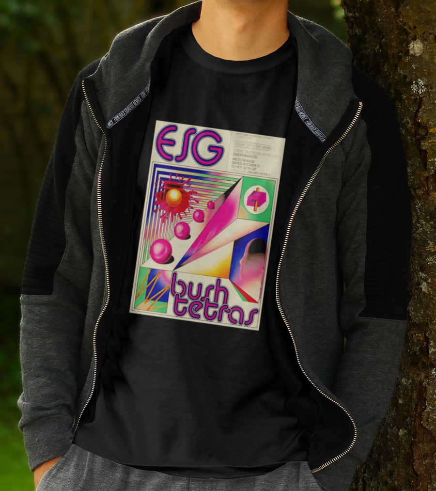 ESG Bush Tetras Live San Francisco January 30 2026 Concert Great American Music Hall T-Shirt