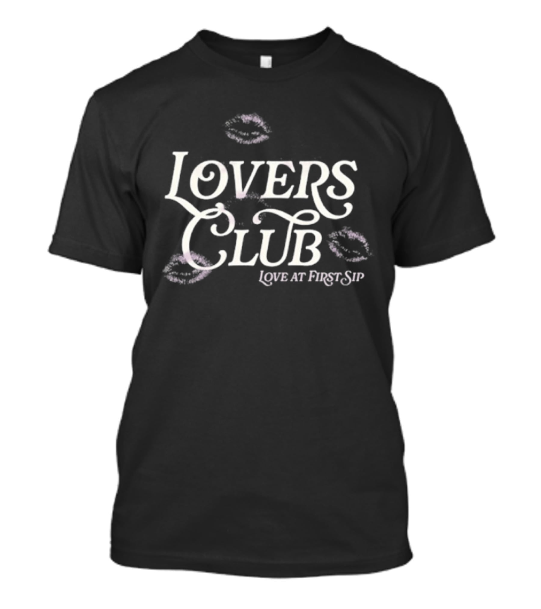 Lovers Club Love At First Sip Kiss T-Shirt