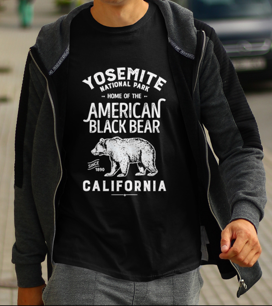 Yosemite National Park American Black Bear Since 1890 California T-Shirt