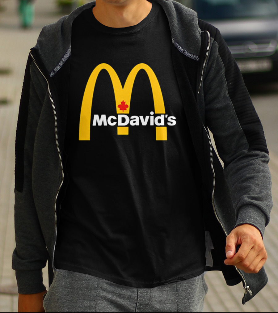McDavid's McDonald's Canada Maple Leaf Arch T-Shirt